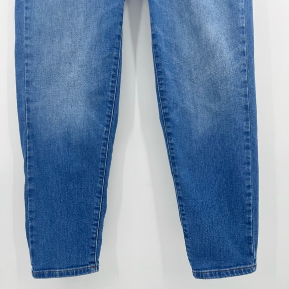 Eileen Fisher Jeans Women 0 Blue Mom Mid Rise Organic Denim Stretch Comfy Ankle - Picture 3 of 12